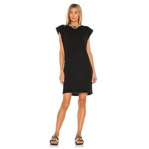 FRAME Padded Shoulder Dress Women's Size Small T-Shirt Dress Quiet Luxury